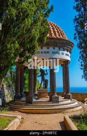 Tempel des Bacchus in der Villa Cimbrone in Ravello, Italien. Stockfoto