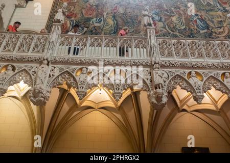Innere Designdetails von Castle de Haar Stockfoto