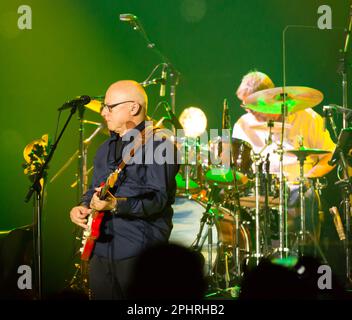 Aufführung von Mark Knopfler in Palau Sant Jordi Stockfoto