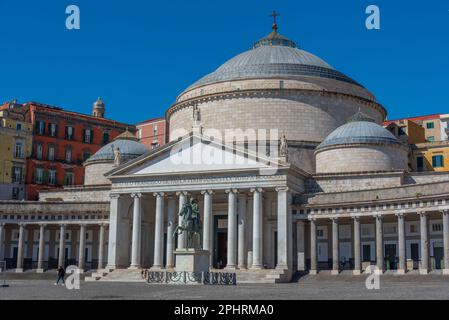 Kirche San Francesco di Paola in der italienischen Stadt Neapel. Stockfoto