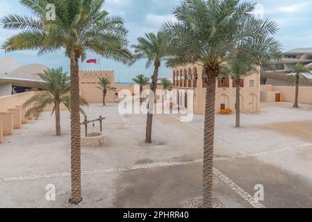 Scheich Abdulla bin Jassim Al-Thani Palast im Nationalmuseum von Katar in Doha. Stockfoto