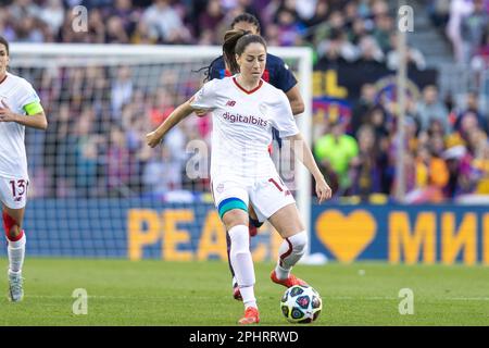 BARCELONA, SPANIEN – MÄRZ 29: Vicky Losada von AS Roma während des Spiels der UEFA Women's Champions League zwischen dem FC Barcelona und AS Roma im Spotify Camp Nou am 29. März 2023 in Barcelona, Spanien Stockfoto