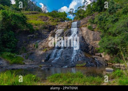 Diyaluma fällt in der Nähe von Ella, Sri Lanka. Stockfoto