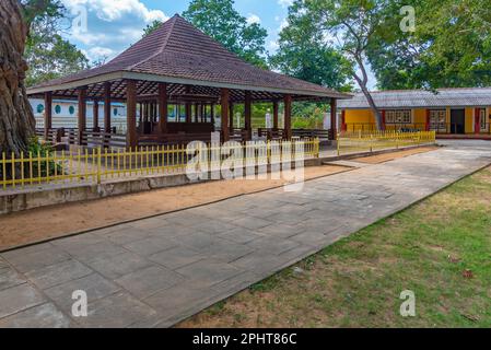 Kataragama ist ein wichtiger Wallfahrtsort in Sri Lanka, der für Buddhisten, Hinduisten, Muslime und Veddah wichtig ist. Stockfoto