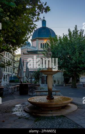 Beth-Yaakov-Synagoge in der Schweizer Stadt Genf. Stockfoto