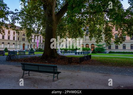 Gebäude der Universität Genf in der Schweiz. Stockfoto