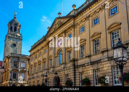 All Saint's Church und die Maisbörse in Bristol, Großbritannien. Stockfoto