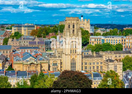 Der Wills Memorial Building Tower in Bristol, England. Stockfoto