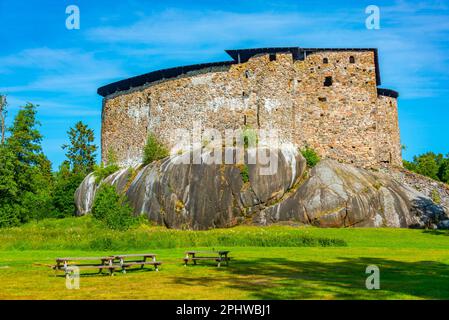 Burgruine Raseborg in Finnland. Stockfoto