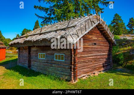 Freilichtmuseum Jan Karlsgården in Kastelholm auf den finnischen Aland-Inseln Stockfoto