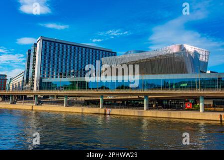 Blick auf das Waterfront Conference Center in Stockholm, Schweden. Stockfoto