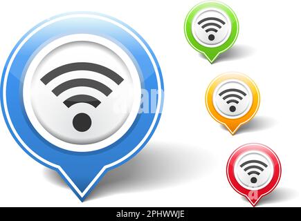 Wi-Fi-Symbol, Vektor EPS10-Abbildung Stock Vektor