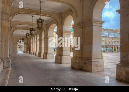 Praza de Maria Pita Platz in Einem Coruna, Spanien. Stockfoto