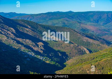 Miradoiro das Penas de Rome in Spanien. Stockfoto
