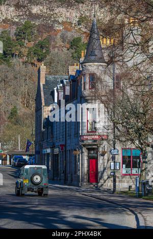 Die Balmoral Bar befindet sich im Herzen von Royal Deeside, Schottland. Stockfoto