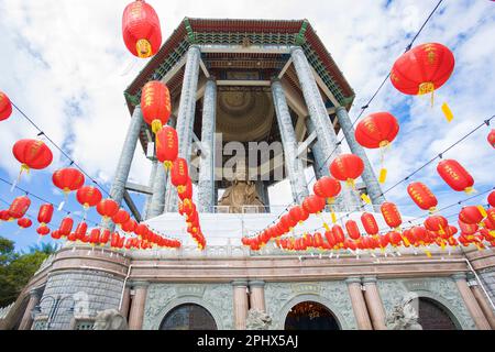 Der Kek Lok Si Tempel, der buddhistische Tempel in Penang, Malaysia. Stockfoto