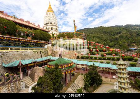 Der Kek Lok Si Tempel, der buddhistische Tempel in Penang, Malaysia. Stockfoto