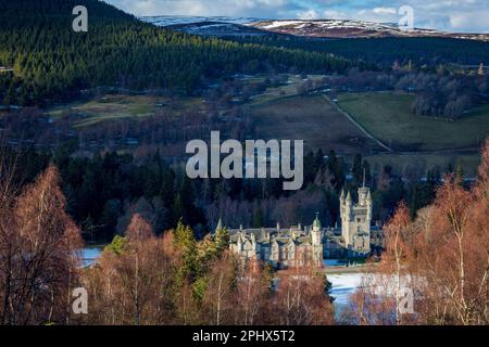 Balmoral Castle in Royal Deeside, Aberdeenshire, Schottland. Stockfoto