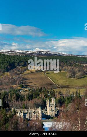 Balmoral Castle in Royal Deeside, Aberdeenshire, Schottland. Stockfoto