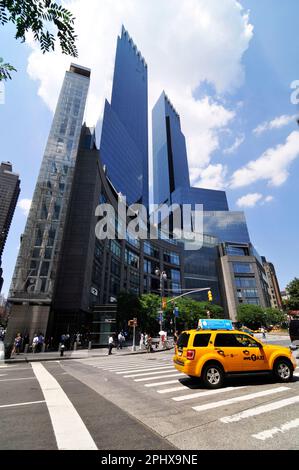 Das Deutsche Bank Center ( ehemals AOL Time Warner Center ) am Columbus Circle in Manhattan, New York City, NY, USA. Stockfoto