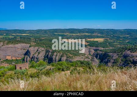 Tal von Rio Vero in der Nähe des spanischen Dorfes Alquezar. Stockfoto