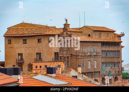 Episkopalpalast in der spanischen Stadt Tarazona. Stockfoto