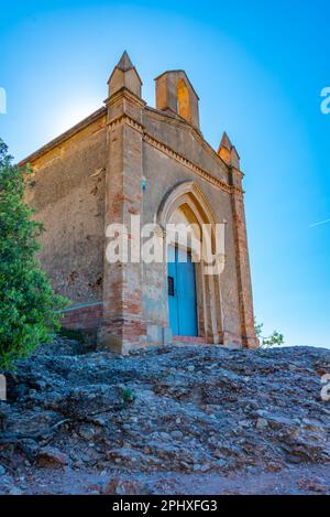 Ermita de Sant Joan am Montserrat in Spanien. Stockfoto