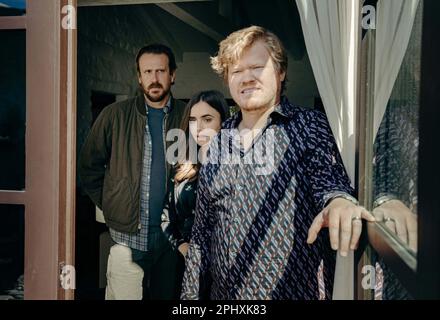 WINDFALL (2022) JASON SEGEL LILY COLLINS JESSE PLEMONS CHARLIE MCDOWELL (DIR) NETFLIX/MOVIESTORE KOLLEKTION Stockfoto