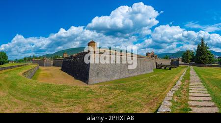 Die Festung Ciudadela in der spanischen Stadt Jaca. Stockfoto