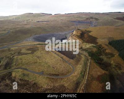 Glenmuckloch Offene Gießerei an der Stelle der Hydro X Prix Electric Offroad-Rallye. Stockfoto