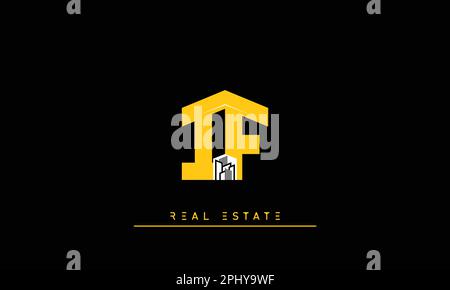 Immobilienbriefe Initialen Monogramm Logo IF , FI Stock Vektor