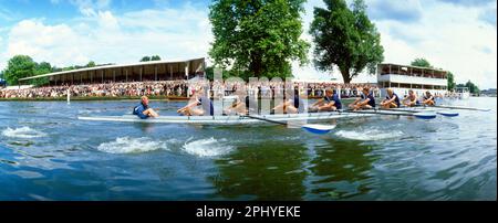 Henley Royal Regatta Ruderveranstaltung auf der Themse Stockfoto