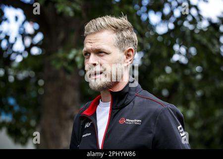 MAGNUSSEN Kevin (den), Haas F1 Team VF-23 Ferrari, Portrait während der Formel 1 des australischen Grand Prix 2023, 3. Runde der Formel-1-Weltmeisterschaft 2023 vom 31. März bis 2. April 2023 auf der Albert Park Circuit, in Melbourne, Australien - Foto: Xavi Bonilla/DPPI/LiveMedia Stockfoto