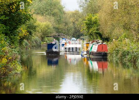 Kennet und Avon Kanal, in der Nähe von Bath, Somerset, England Stockfoto