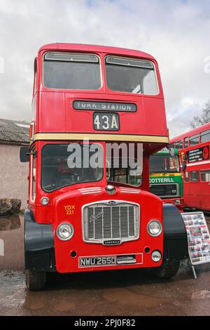 Bristol Lodekka. Kirkby Stephen Nutzfahrzeug-Rallye 2010. Stockfoto