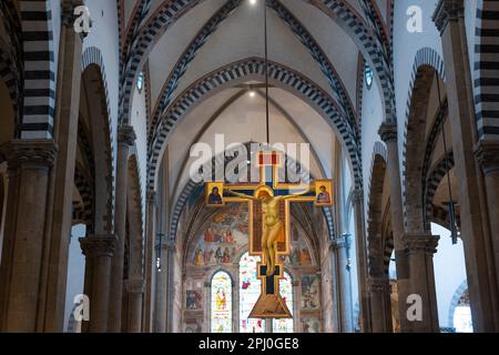 Giotto's Crucifix (1288-90) in Santa Maria Novella, Florenz Stockfoto