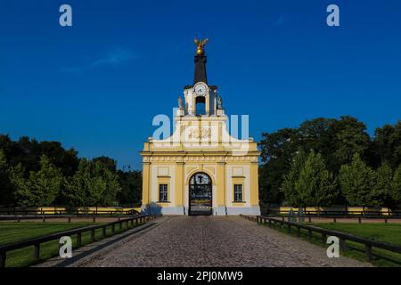 Haupteingang zum historischen Branicki-Palast im rokoko-Stil in Bialystok, Polen Stockfoto