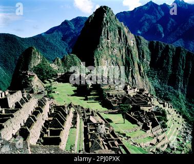 Machu Picchu - Peru, UNESCO-Weltkulturerbe Stockfoto