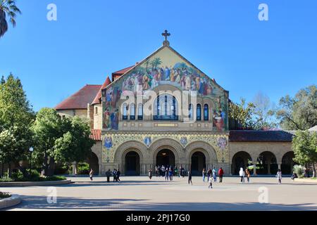 Memorial Church, Main Quad, Stanford University, Kalifornien Stockfoto