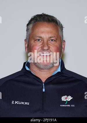 Dateifoto von 30-03-2023 von Managing Director Darren Gough. Yorkshires Geschäftsführer von Cricket, Darren Gough, hofft, dass die Sanktionen gegen den Club schnell kommen. Ausgabedatum: Donnerstag, 30. März 2023. Stockfoto