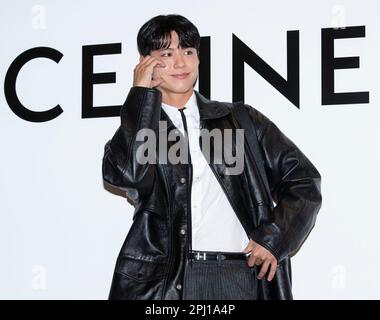 Seoul, Südkorea. 30. März 2023. Südkoreanische Schauspielerin Park Bo-geum, nimmt am 30. März 2023 an einem Fototermin für DEN CELINE Pop-up Store Open im Hyundai Department in Seoul, Südkorea, Teil. (Foto: Lee Young-ho/Sipa USA) Guthaben: SIPA USA/Alamy Live News Stockfoto