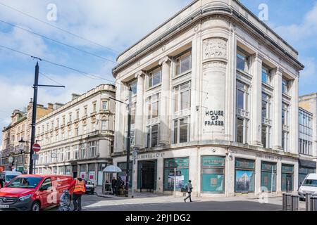 Howells Cardiff schließt nach 150 Jahren Stockfoto