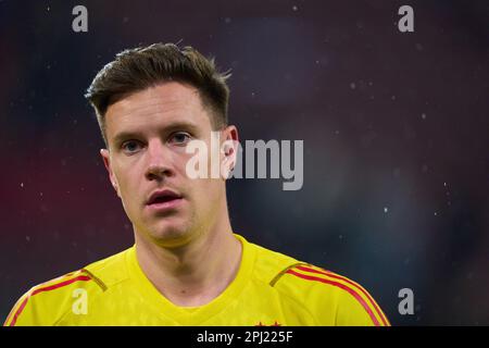 Marc-Andre ter STEGEN, DFB 1 im Freundschaftsspiel DEUTSCHLAND-BELGIEN 2-3 Vorbereitung auf die Europameisterschaft 2024 in Deutschland , Saison 2022/2023, am 28. März 2023 in Köln, Deutschland. © Peter Schatz / Alamy Live News Stockfoto