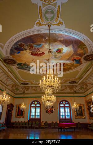 Riga, Lettland, 24. Juni 2022: Das Haus der Mitessäuger in der lettischen Hauptstadt Riga, Lettland. Stockfoto