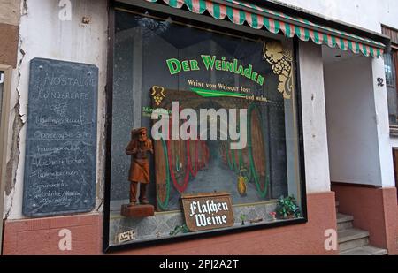 Der WeinLaden Mittelrhein Riesling Charta Shop, Bacharach (Bacharach am Rhein), ???, Mainz-Bingen Bezirk, Deutschland Stockfoto