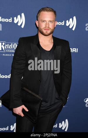 Beverly Hills, Kalifornien 30. März 2023. August Getty bei den 34. Annual GLAAD Media Awards im Beverly Hilton HotelÊin Beverly Hills, Kalifornien am 30. März 2023. Kredit: Jeffrey Mayer/Jtm Photos/Media Punch/Alamy Live News Stockfoto