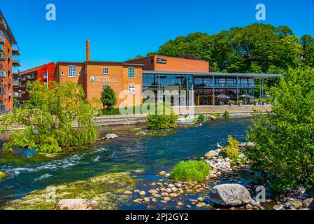 Silkeborg, Dänemark, 16. Juni 2022: Papirmuseum - ein Papiermuseum in der dänischen Stadt Silkeborg. Stockfoto