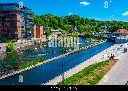 Silkeborg, Dänemark, 16. Juni 2022: Papirmuseum - ein Papiermuseum in der dänischen Stadt Silkeborg. Stockfoto