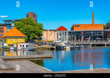 Silkeborg, Dänemark, 16. Juni 2022: Papirmuseum - ein Papiermuseum in der dänischen Stadt Silkeborg. Stockfoto