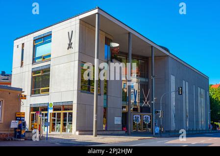 Meissen, Deutschland, 7. August 2022: Staatliches porzellanwerk in Meissen, Deutschland. Stockfoto